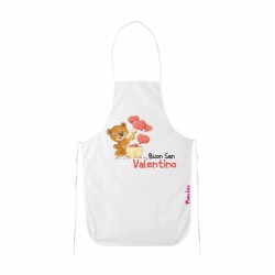grembiule bianco cucina scritta buon san valentino regalo festa innamorati