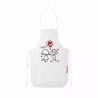 grembiule bianco cucina scritta happy regalo festa innamorati amore cuore