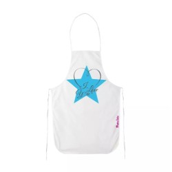 grembiule bianco cucina scritta i love you stella idea regalo san valentino