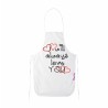 grembiule bianco cucina scritta i will always love you idea regalo san valentino