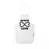 grembiule bianco cucina scritta infinite love idea regalo san valentino infinito