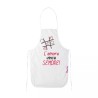 grembiule bianco cucina scritta l'amore vince sempre idea regalo san valentino