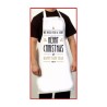 grembiule bianco cucina scritta merry christmas happy year regalo donna uomo