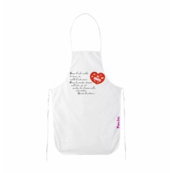 grembiule bianco cucina scritta poesia grazie d'esistere regalo san valentino