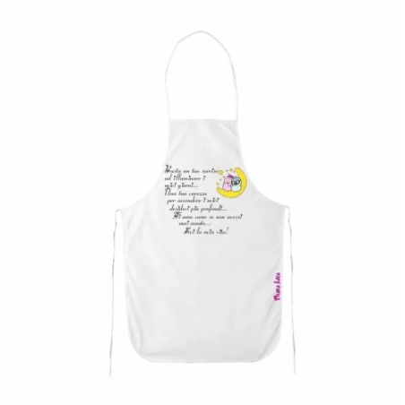 grembiule bianco cucina scritta poesia sei la mia vita idea regalo san valentino