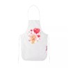 grembiule bianco disegno orsetto cuori farfalla amore festa regalo donna