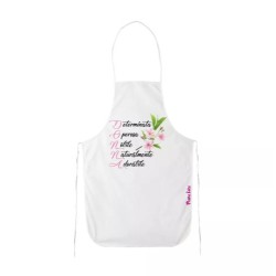 grembiule bianco scritta donna determinata festa della donna idea regalo