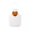 grembiule cucina bianco con disegno zucca a cuore idea regalo halloween