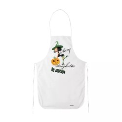 grembiule cucina bianco con scritta sexy streghetta in azione halloween regalo