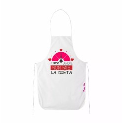 grembiule cucina scritta fate l'amore non fate la dieta san valentino regalo
