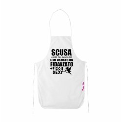 grembiule cucina scritta fidanzato figo e sexy san valentino regalo amore cupido