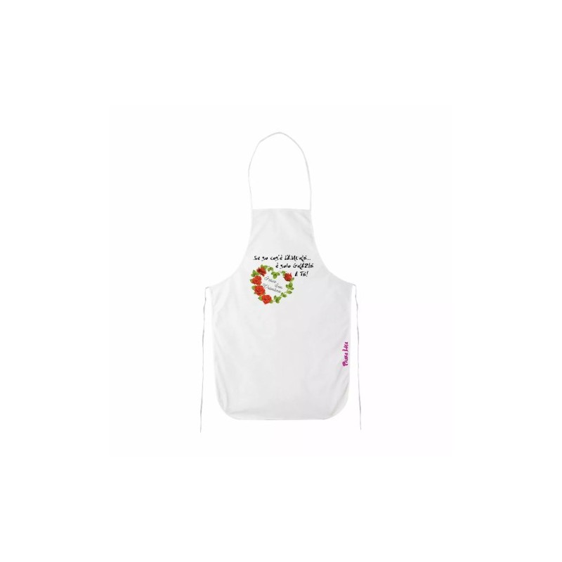 grembiule cucina scritta se so cos'e l'amore e grazie a te san valentino regalo
