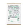 locandina parete 30 x 20 cm scritta merry christmas happy new year idea regalo