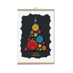 locandina parete 30x20 cm scritta buon natale felice anno nuovo idea regalo