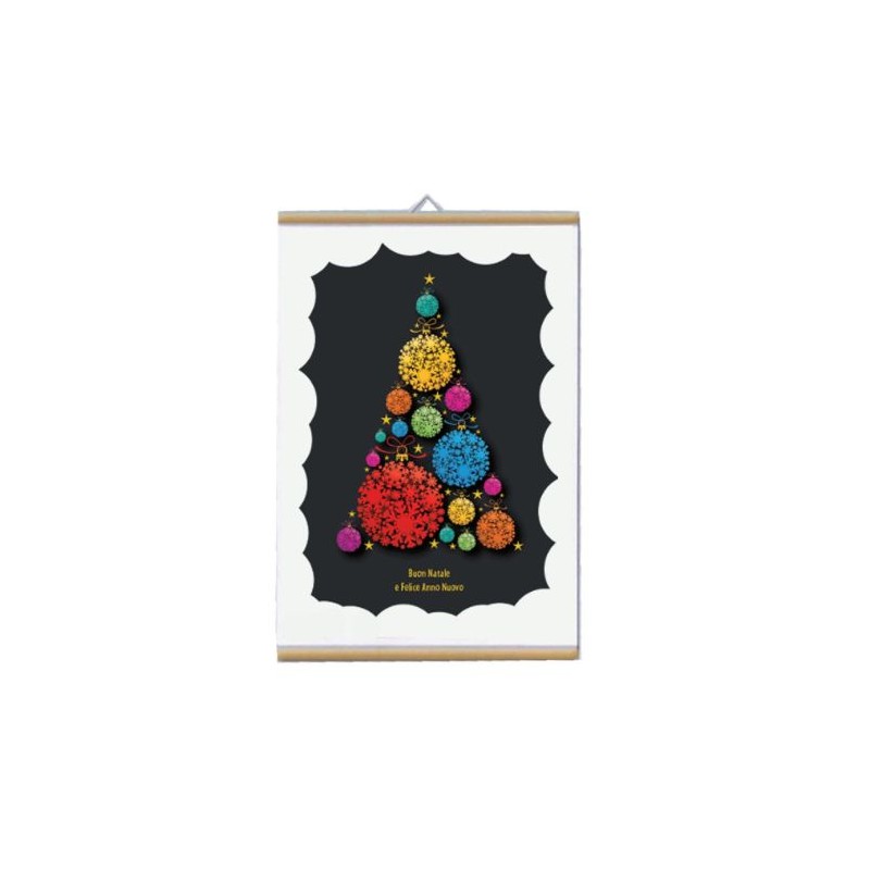 locandina parete 30x20 cm scritta buon natale felice anno nuovo idea regalo