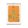 locandina parete 30x20 cm scritta merry christmas idea regalo natale uomo donna