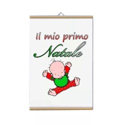 locandina parete 30x20 con scritta il mio primo natale idea regalo uomo donna