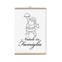 locandina parete 30x20 con scritta natale in famiglia idea regalo uomo donna