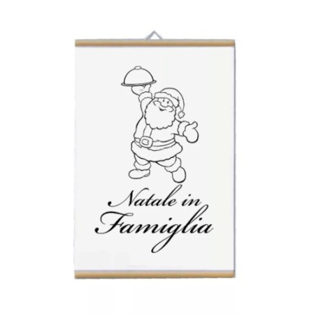 locandina parete 30x20 con scritta natale in famiglia idea regalo uomo donna