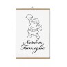 locandina parete 30x20 con scritta natale in famiglia idea regalo uomo donna