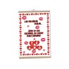 locandina parete 30x20 scritta in spagnolo te amo cuori baci san valentino