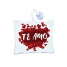 mini cuscino per auto ventosa scritta in spagnolo te amo cuori san valentino
