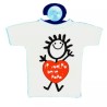 mini t-shirt con ventosa auto scritta simpatica PAPA' auguri festa compleanno