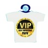 mini t-shirt con ventosa auto scritta simpatica PAPA' auguri festa compleanno