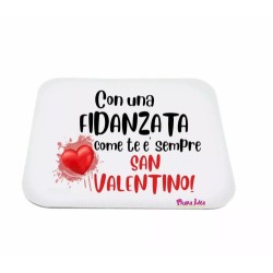 mouse pad pc rettangolare scritta fidanzata come te san valentino regalo amore