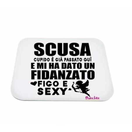 mouse pad pc scritta ho un fidanzato figo e sexy san valentino regalo amore