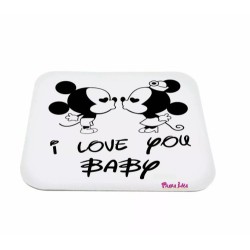 mouse pad pc scritta i love you baby topolino san valentino regalo amore