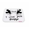 mouse pad pc scritta i love you baby topolino san valentino regalo amore