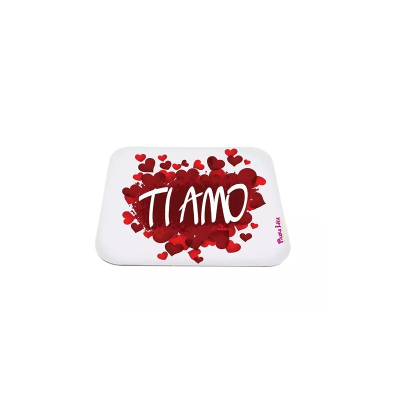 mouse pad rettangolare tappetino pc scritta ti amo san valentino idea regalo