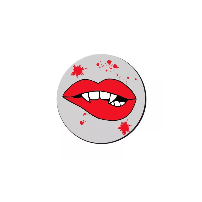 mouse pad tappetino pc con disegno bocca rossa idea regalo