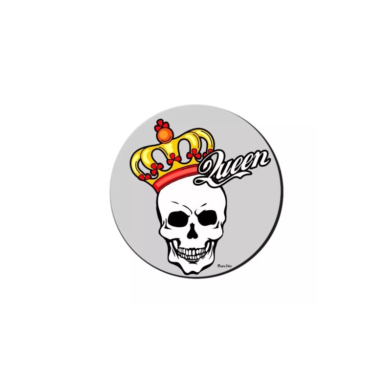 mouse pad tappetino pc con disegno teschio queen idea regalo scherzo halloween