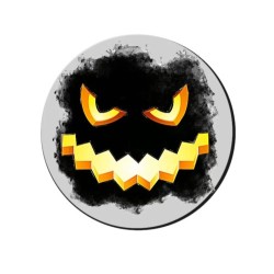 mouse pad tappetino pc con disegno zucca idea regalo scherzo halloween