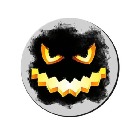 mouse pad tappetino pc con disegno zucca idea regalo scherzo halloween