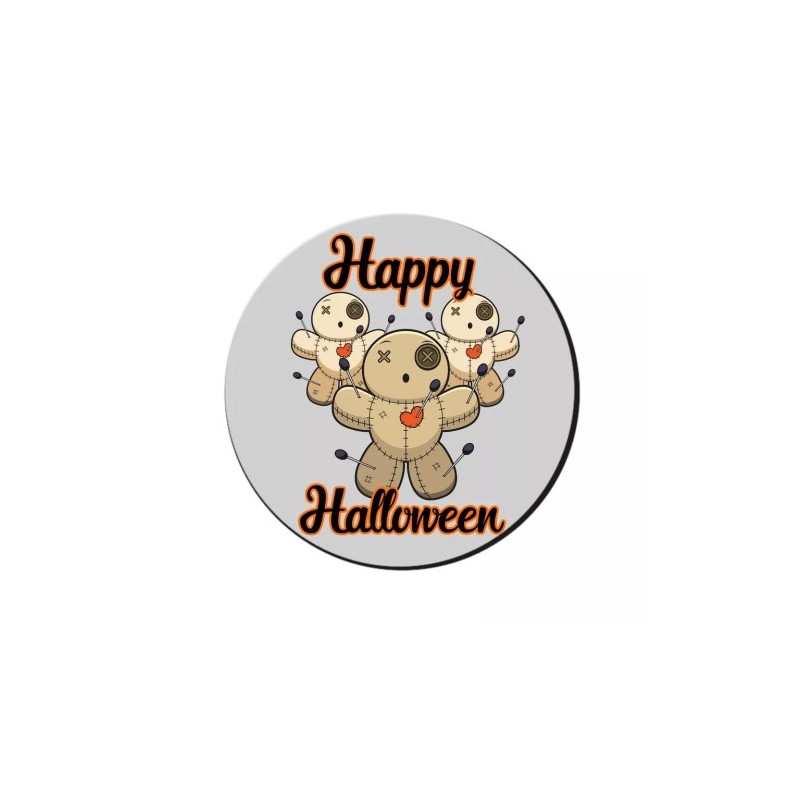 mouse pad tappetino pc con scritta happy halloween idea regalo scherzo halloween