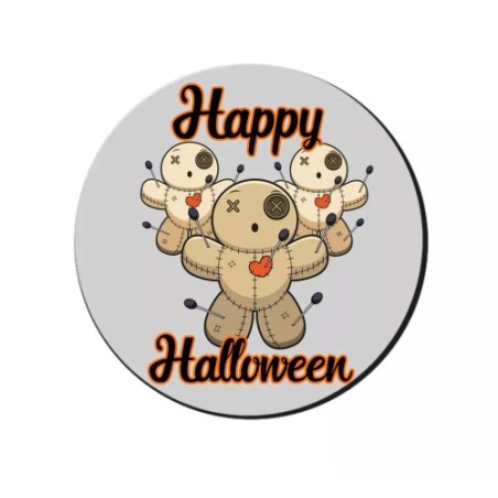 mouse pad tappetino pc con scritta happy halloween idea regalo scherzo halloween
