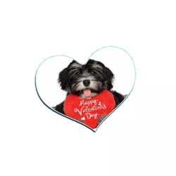 mouse pad tappetino pc forma di cuore scritta happy valentine's day idea regalo