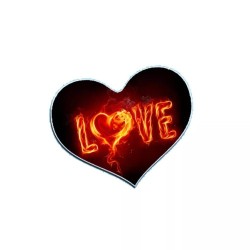 mouse pad tappetino pc forma di cuore scritta love amore regalo san valentino