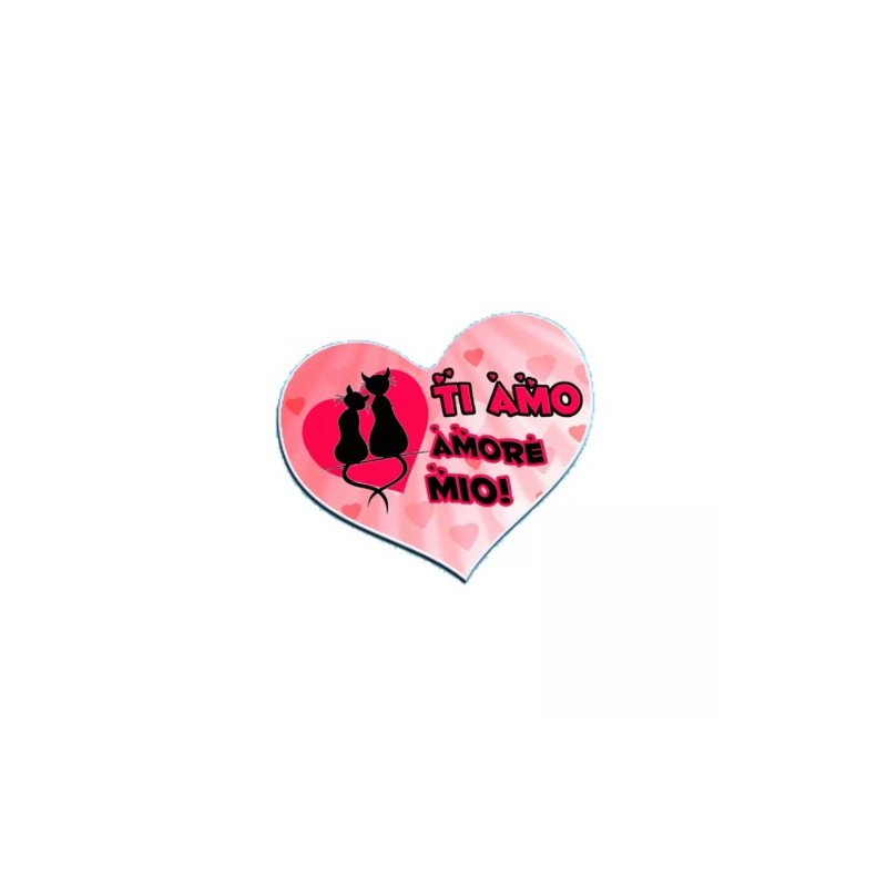 mouse pad tappetino pc forma di cuore scritta ti amo amore mio idea regalo