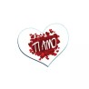 mouse pad tappetino pc forma di cuore scrittati amo cuore regalo san valentino