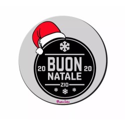 mouse pad tappetino pc rotondo scritta buon natale 2020 zio regalo nipoti