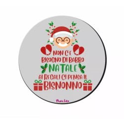 mouse pad tappetino pc scritta ai regali ci pensa il bisnonno regalo natale