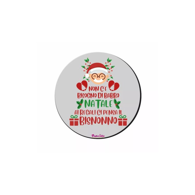mouse pad tappetino pc scritta ai regali ci pensa il bisnonno regalo natale