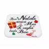 mouse pad tappetino pc scritta buon natale amica mia ti voglio tanto bene regalo