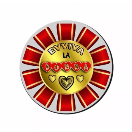 mouse pad tappetino pc scritta evviva la donna idea regalo festa della donna
