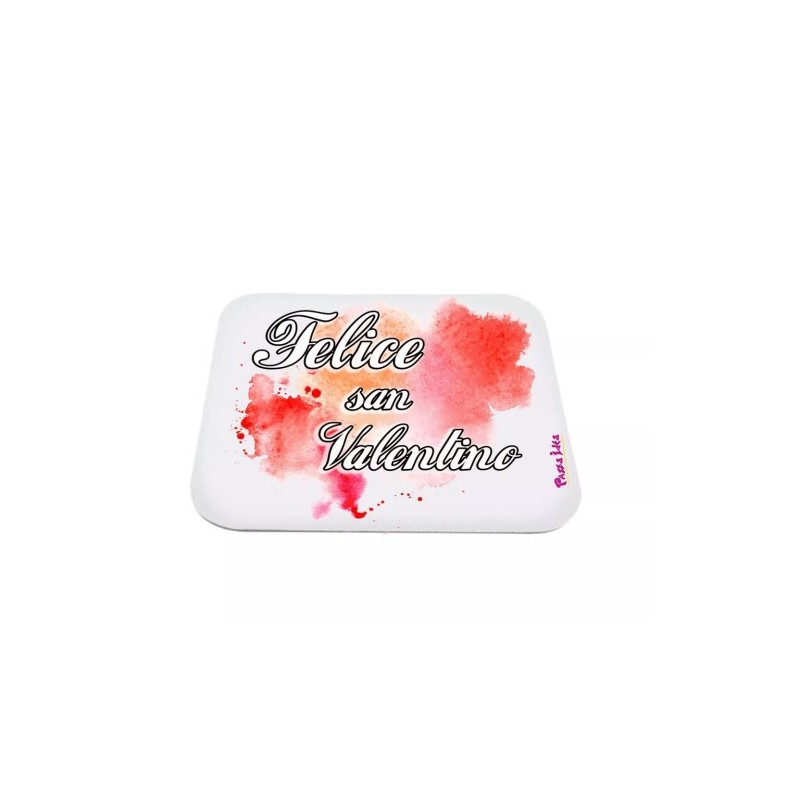 mouse pad tappetino pc scritta felice san valentino idea regalo amore