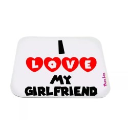 mouse pad tappetino pc scritta i love my girlfriend san valentino idea regalo